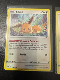 Eevee 52/72 & 119/189 Pokemon Cards Set of 2 Shining Fates Astral Radiance - Image 3