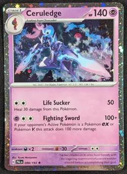 Ceruledge 2023 Paldea Evolved Cosmos Holo Rare Pokemon Card 098/193 (NM) - Image 1
