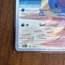 Pokemon TCG Card Misty's Lapras 194/182 Destined Rivals Full Art Secret Rare - Image 4