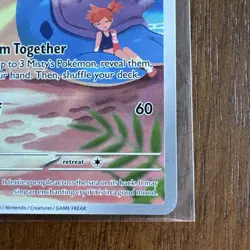 Pokemon TCG Card Misty's Lapras 194/182 Destined Rivals Full Art Secret Rare - Image 5