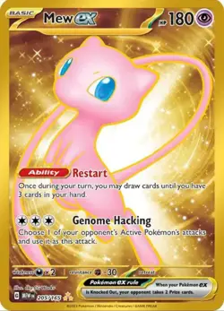 Mew ex - 205/165 (151 Metal Card) - SV: Scarlet and Violet 151 UPC Promo NM-VLP - Image 1