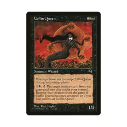 Coffin Queen Magic the Gathering Tempest Rare LP Lightly Played Single Card - Image 1