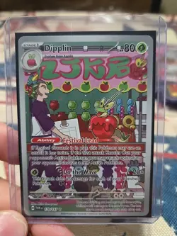 Dipplin Pokemon Illustration Rare Twilight Masquerade Card 170/167 NM 🍎 - Image 1