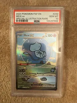 Pokemon Bubble Mew EX Holo Card 232/091 Paldean Fates PSA 10 - Image 1