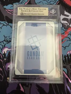 GUNDAM TCG CARD GAME OVERFLOWING AFFECTION GD01-118 U+ HOLO FOIL ENGLISH BGS 9.5 - Image 3