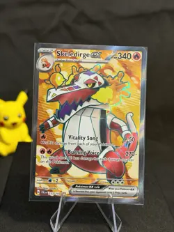 Pokemon Skeledirge EX Paldea Evolved Ultra Rare Full Art SV Holo Card 233/193 - Image 1