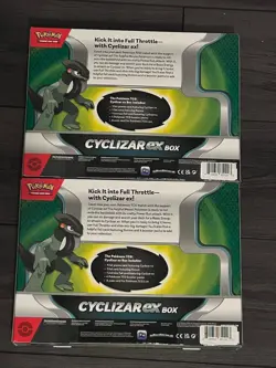 NEW '23 Lot of 2 Nintendo Pokemon Trading Card Game Cyclizar ex Box Sets w/foils - Image 2