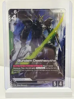Gundam Card Game Gundam Deathscythe LR+ Newtype Rising GD01-025 - Image 1