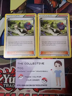 2x N Pokemon TCG Trainer Card | 2016 XY Fates Collide | 105/124 | Non-Holo - Image 1