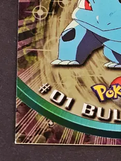 Bulbasaur Pokemon Topps Card #01 TV Animation Edition Holo Foil - Image 5