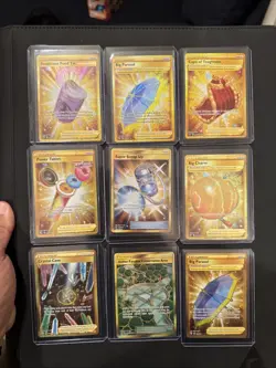 Lot Of 9 Gold Secret Rare Pokemon Cards FROM Around S&S ERA NM-MINT - Image 1