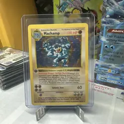 Machamp Holo Rare 1st Edition 8/102 Base Set Vintage 1999 Pokemon TCG Card - Image 1