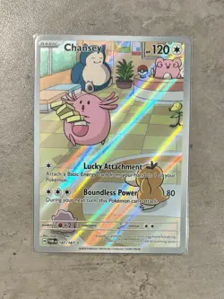 Chansey Twilight Masquerade Illustration Rare 187/167 NM Pokemon Card - Image 1
