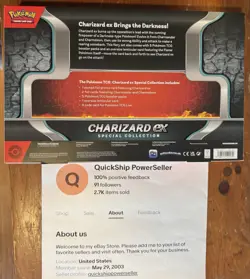 Pokemon Trading Card Game: Charizard ex Special Collection New Sealed In hand - Image 2