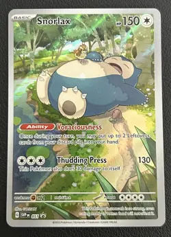Snorlax SVP 051 Scarlet & Violet 151 Black Star Promo Pokemon TCG Card NM - Image 1