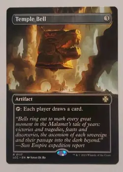 The Lost Caverns of Ixalan Commander Decks Variants: Temple Bell 0117 Borderless - Image 1