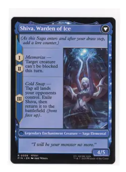 Jill, Shiva's Dominant R 0058 Regular Misprint Error Card Final Fantasy MTG NM - Image 2