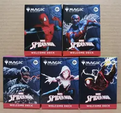 MTG Spider-Man Magic the Gathering Welcome Deck Complete Set NEW - Image 1