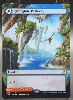 Magic The Gathering MTG Riverglide Pathway (Borderless) Zendikar Rising Regular - Image 1