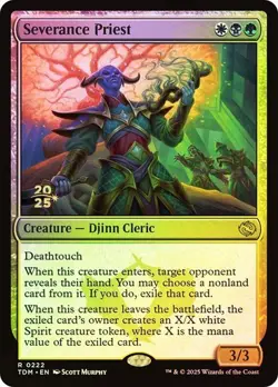 ** Severance Priest - Prerelease FOIL ** [NM] MTG Magic Tarkir Dragonstorm - Image 1