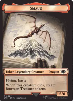 MTG Smaug Token Normal NM Universes Beyond: The Lord of the Rings: Tales of Midd - Image 1