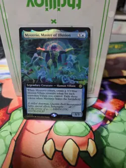 NM Extended Art Foil Mysterio, Master of Illusion, MTG, Marvel's Spider-Man - Image 1
