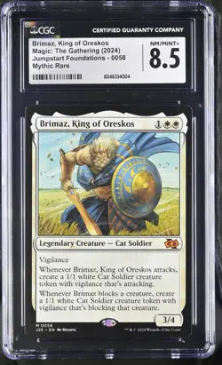 BRIMAZ, KING OF ORESKOS Foundations Jumpstart Mythic CGC 8.5 MTG EDH [NOS] - Image 1