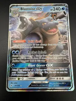 Blastoise GX 35/214 - Pokemon Unbroken Bonds Ultra Rare Holo 2019 - Image 3