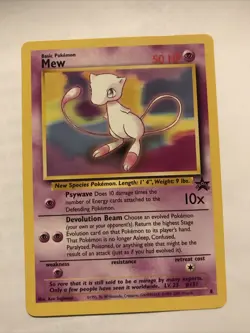 Mew # 8 - Black Star Promo - Pokemon Card Vintage WOTC - Image 1