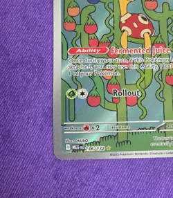 Pokemon Mega Evolution Set Shuckle Illustration Rare 136/132 - Image 2