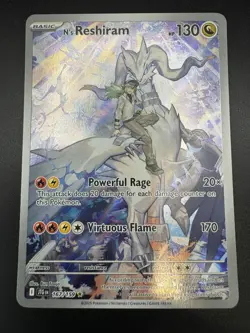 N’s Reshiram 167/159 Pokemon SV09: Journey Together Illustration Rare Holo - Image 3