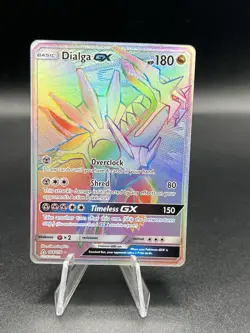 Dialga GX Secret Rare 164/156 - Pokemon SM Ultra Prism Holo GX NM ZY1 - Image 1