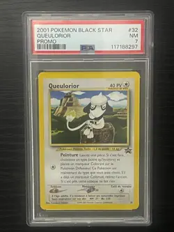 PSA 7 Pokemon TCG Queulorior Smeargle Black Star Promo #32 French - Rare Pop 3! - Image 1