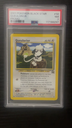 PSA 7 Pokemon TCG Queulorior Smeargle Black Star Promo #32 French - Rare Pop 3! - Image 2
