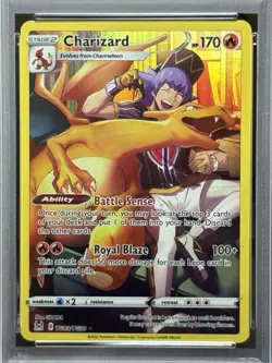 2022 POKEMON SWORD & SHIELD LOST ORIGIN #TG03 FULL ART/CHARIZARD PSA 9 - Image 2