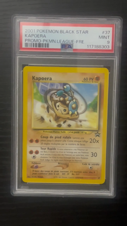 PSA 9 Pokemon TCG Kapoera Hitmontop Black Star Promo #37 French - Rare Pop 10! - Image 2