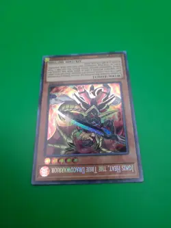 Yugioh Ignis Heat, the True Dracowarrior FIGA-EN053 Secret Rare 1st Ed NM - Image 3