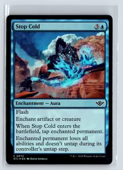 FOIL Stop Cold Outlaws of Thunder Junction - MTG Magic the Gathering Card - Image 1