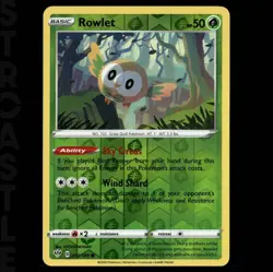 Rowlet 011/189 Sword & Shield Darkness Ablaze - Reverse Holo - Pokemon Card TCG - Image 1