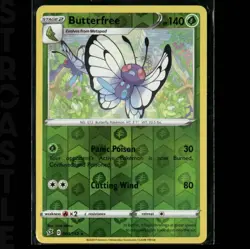 Butterfree 003/192 Rebel Clash - Reverse Holo - Rare - Pokemon Card TCG - Image 1