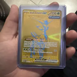 Iron Leaves Ex 176/131 Gold Hyper - Prismatic Evolutions - Pokemon Card - NM - Image 1