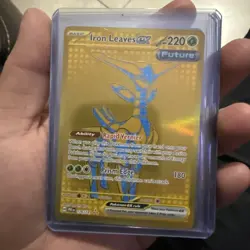 Iron Leaves Ex 176/131 Gold Hyper - Prismatic Evolutions - Pokemon Card - NM - Image 2