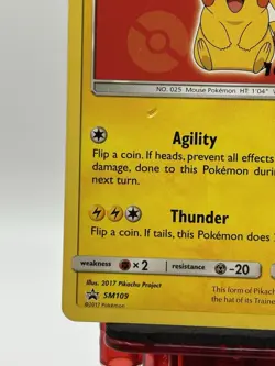 Ash's Pikachu - SM109 - Pokemon Sun & Moon Promo Rare Card LP - Image 5