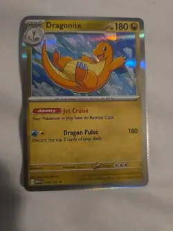Dragonite Holo NM 149/165 Scarlet & Violet 151 Pokemon Card - Image 1
