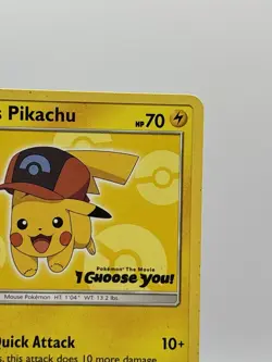 Pokemon Ash's Pikachu - SM111 - SM Black Star Promo Sun and Moon Card TCG LP - Image 3