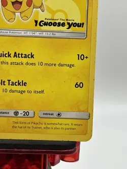 Pokemon Ash's Pikachu - SM111 - SM Black Star Promo Sun and Moon Card TCG LP - Image 4