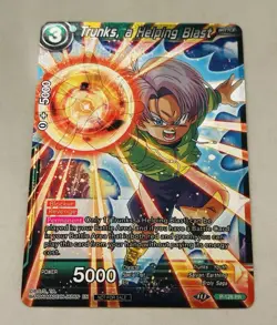 Dragon Ball Super Card Game Trunks A Helping Blast P-128 PR Foil - Image 1