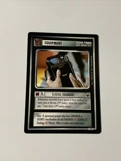 Star Trek CCG Equipment Classic Tricorder Black Boarder Card - Image 1