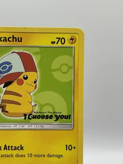 Ash's Pikachu - SM112 - Pokemon Sun & Moon Promo Rare Card LP - Image 3