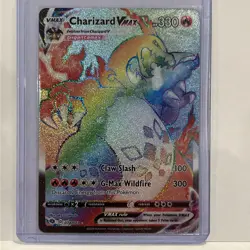 Pokemon TCG Charizard VMAX Champions Path Holo Card 074/073 Secret Rare NM/M - Image 1